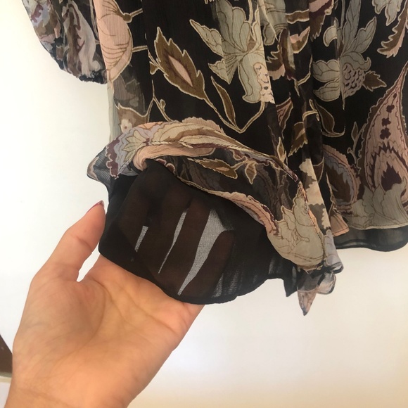 Zimmermann Playsuit Size 0 Black Floral Paisley - Picture 8 of 8